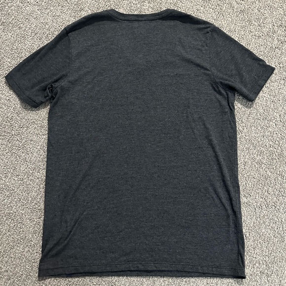 AG Adriano Goldschmied - Dark Grey V-Neck Short Sleeve T-Shirt - Size M - Picture 3 of 6